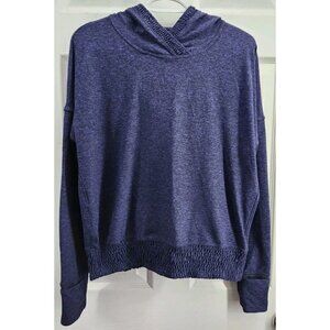 Lululemon Lead The Pack Hoodie Cuffins Thumbholes Heathered Stony Grape 6